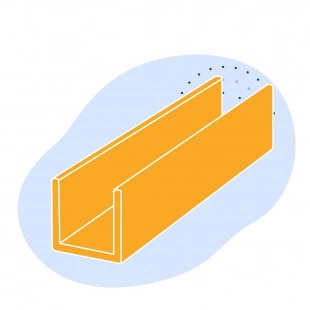 Алюминиевый швеллер 125x125x7.5x8000 мм В95 ГОСТ 8617-2018