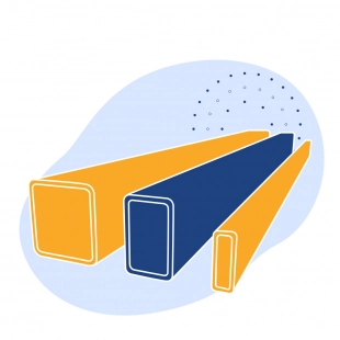 Труба профильная нержавеющая прямоугольная 40х15х1.2 мм AISI 430