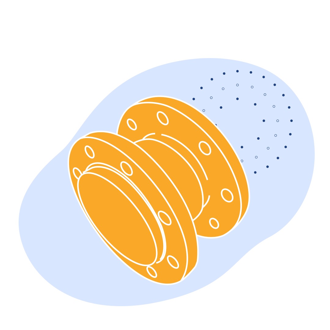 Компенсатор стальной осевой фланцевый ДУ 100 мм