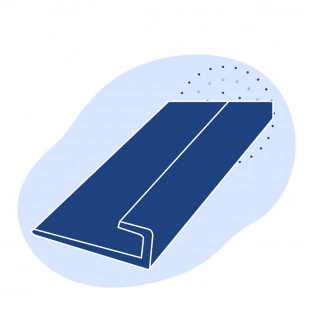 Алюминиевый профиль L-образный 25x2x5 мм АМц ГОСТ 13737-90