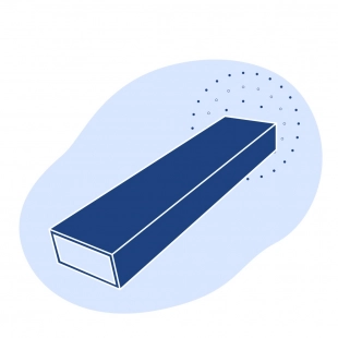 Оцинкованная прямоугольная труба 140х120х8 мм ст10 ГОСТ 8645-68