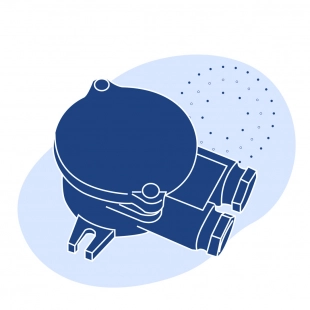 Грязевая коробка ДУ 50 мм из медного сплава